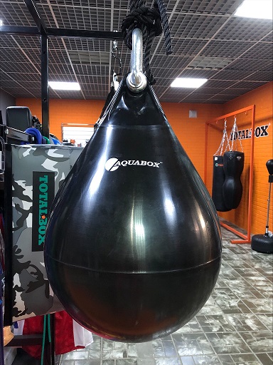 Груша боксерская Водоналивная AQUABOX винил, черн, 46*58-45