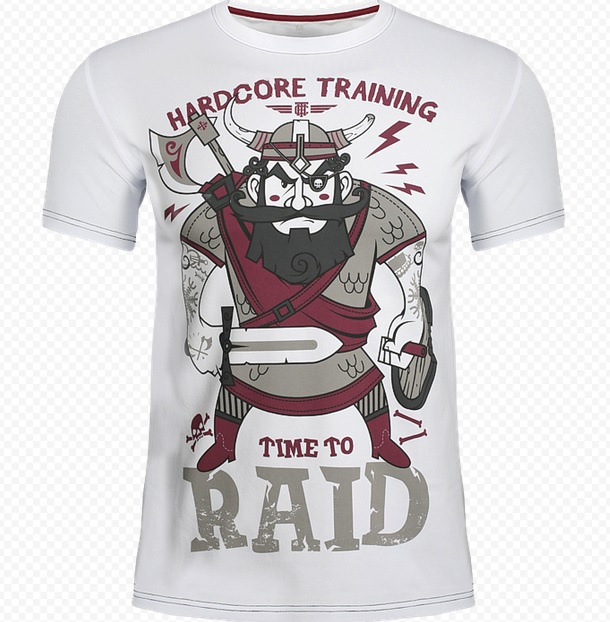 Футболка Hardcore Training Time To Raid