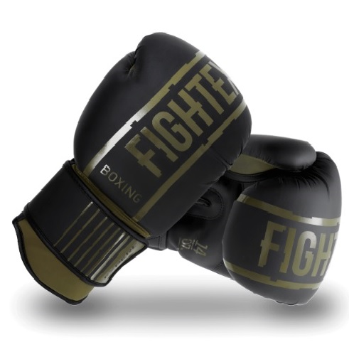 Перчатки боксерские FIGHT EXPERT Boxing Matt 10 OZ зеленый