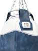 Груша боксерская водоналивная SEA  AQUABOX кожа, сине/бел, 25/38*50-35