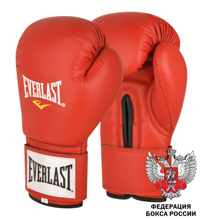 Перчатки боксерские EVERLAST Amateur Cometition PU FBR 10 OZ красный