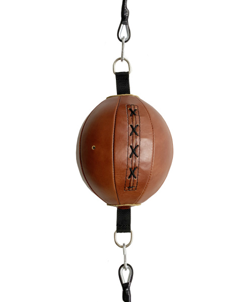 Груша боксерская пневматическая На растяжках LOFT TOTALBOX, кожа, корич