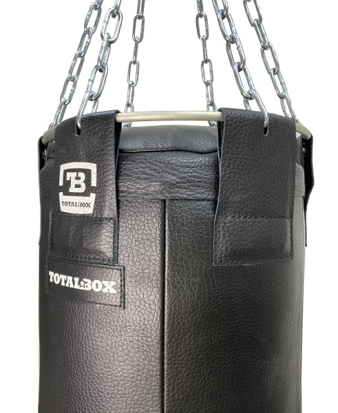 Мешок боксерский набивной Силуэт TOTALBOX кожа, черн, 40/28/32/20*150-57