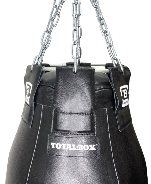 Мешок боксерский набивной Фигурный TOTALBOX кожа, черн, 32*110-45