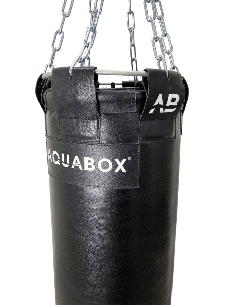 Мешок боксерский водоналивной AQUABOX кожа, черн, 35*180-80
