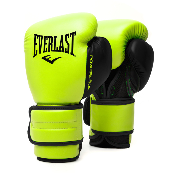 Перчатки боксерские EVERLAST PowerLock PU 2 12 OZ зеленый