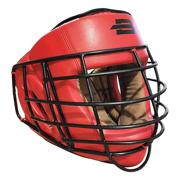 Шлем с решеткой BOYBO L красный