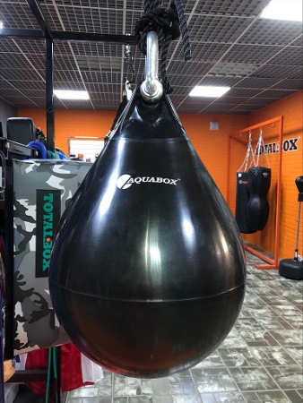 Груша боксерская Водоналивная AQUABOX винил, черн, 38*50-25