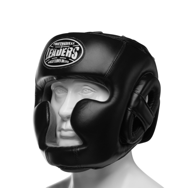 Шлем боксерский LEADERS LS Full Face L черный