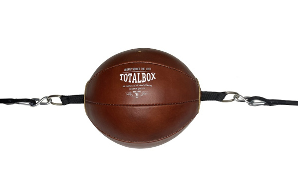 Груша боксерская пневматическая На растяжках LOFT TOTALBOX, кожа, корич