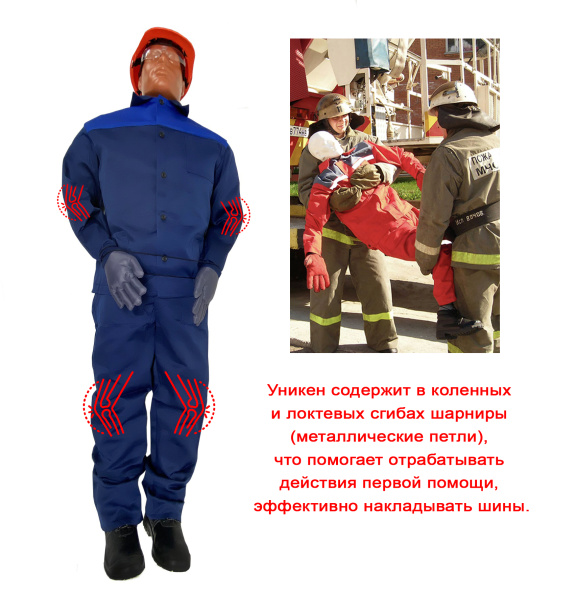Манекен-тренажер Уникен «Строитель» для учений ГО И ЧС TOTALBOX, 160-45