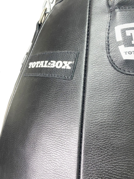 Груша боксерская набивная Бочка большая TOTALBOX кожа, черн, 20/65*100-50 