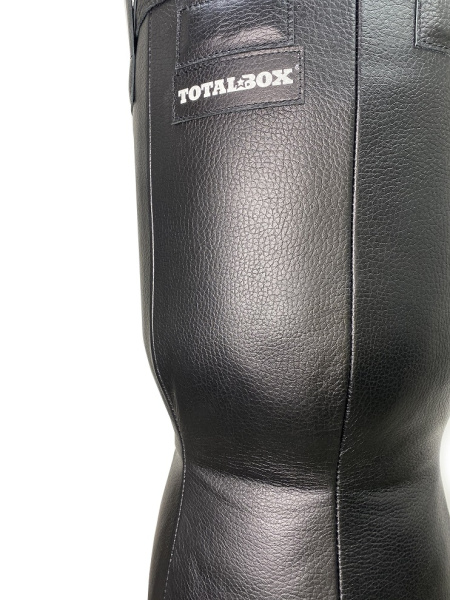Мешок боксерский набивной Силуэт TOTALBOX кожа, черн, 40/28/32/20*150-57