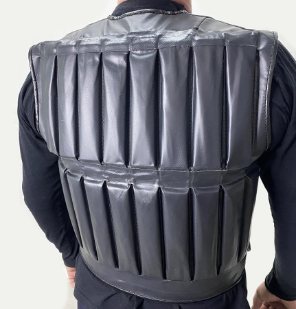 Жилет-утяжелитель для Уникена ткань ПВХ, черн, 15кг