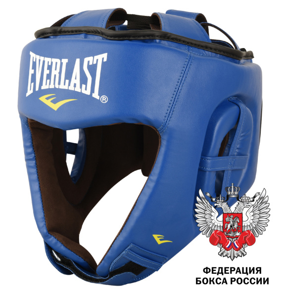 Шлем боксерский EVERLAST Amateur Cometition PU FBR L синий