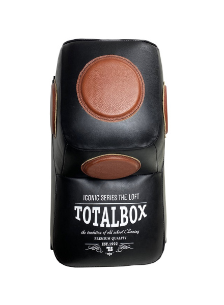 Подушка боксерская Г-образная с мишенями LOFT TOTALBOX кожа, черн/корич, 40*60*46 