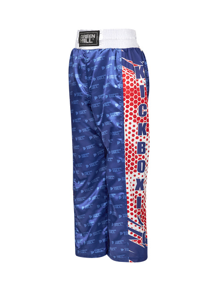 Брюки Green Hill для кикбоксинга S синий