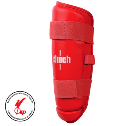 Защита голени CLINCH Shin Guard Kick M красный
