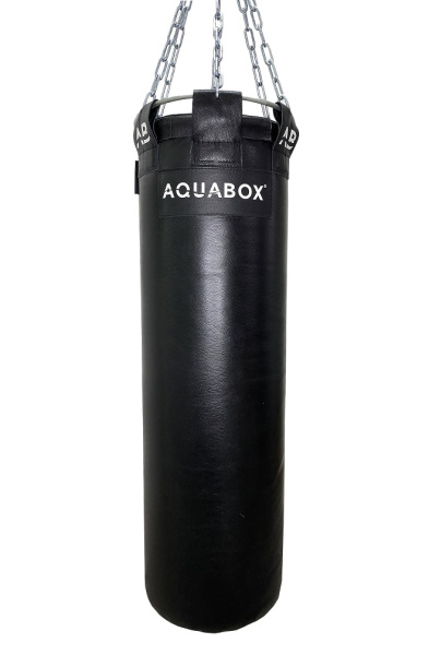 Мешок боксерский водоналивной AQUABOX кожа, черн, 35*180-80