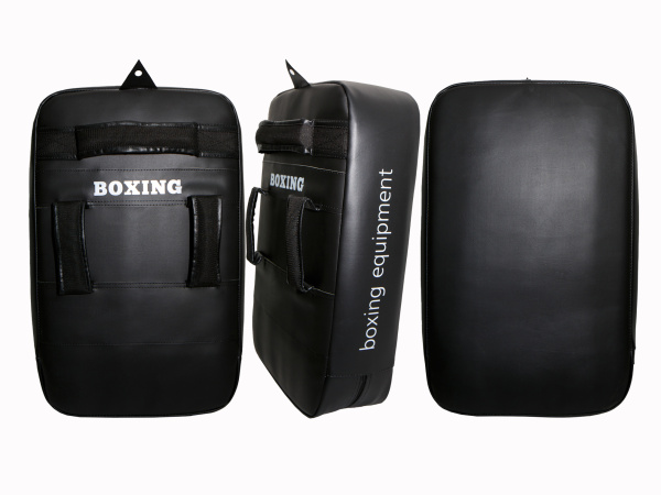 Макивара С 3 ручками BOXING винилискожа, черн, 33*53*13