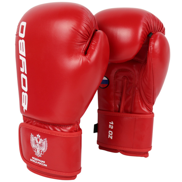 Перчатки боксерские BoyBo Titan одобрены ФБР 10 OZ красный