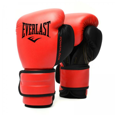 Перчатки боксерские EVERLAST PowerLock PU 2 14 OZ красный